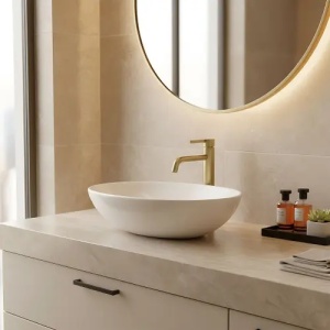 Baterie pentru baie Rea Foster Brush Gold High - Img 5