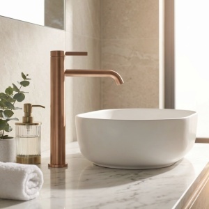 Baterie pentru baie Rivo Brush Copper - Img 5