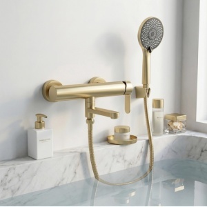 Baterie pentru cadă Rea Arcos Brushed Gold - Img 2