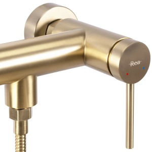 Baterie pentru cadă Rea Foss brush gold - Img 4