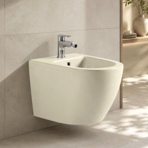 Bideu suspendat Ricci, cu fixare ascunsă, 49 × 36 cm – Cappuccino - Img 3