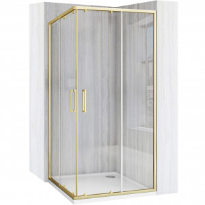 Cabină de duș de colț Rea City Gold 90x90 cm