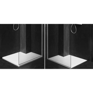 Cadita de dus dreptunghiulara slim Magnum White 120 x 80 cm alba - Img 8