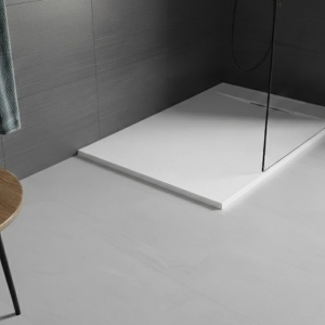 Cădiță de duș Slim albă din acril, dreptunghiulară și pătrată, cu sifon inclus – 70×70 – 100×150 cm - Img 7