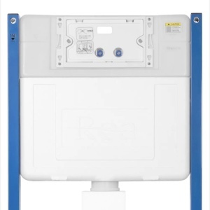 Cadru WC încastrat Rea cu buton HD Chrome - Img 2