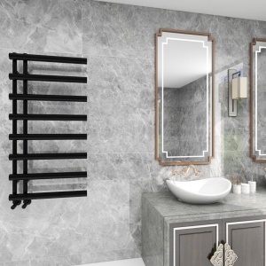 Calorifer portprosop TUBE BLACK 1200x600mm - negru mat - Img 3