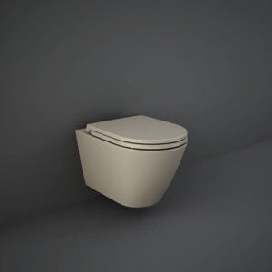 Capac WC, RAK, Feeling, cu soft close si quick release, cappuccino mat