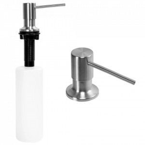 Dozator de săpun REA nichel brush INOX round - Img 1