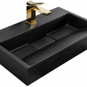GOYA BLACK MAT 60CM LAVOAR DIN CONGLOMERAT - Img 2