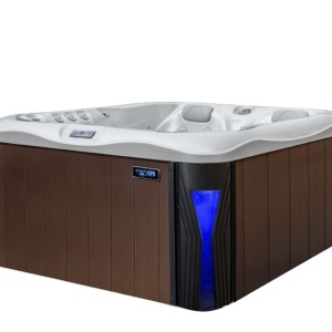 JACUZZI DE GRĂDINĂ CADĂ SPA 530 HUSĂ DE CAFEA ALB PERLAT