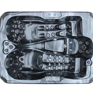 JACUZZI DE GRĂDINĂ SPA102 CARCASĂ ANTRACIT BLACK OCEAN WAVE 210x160 CM - Img 3