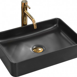 Lavoar ceramic pentru blat AVIA Black Mat