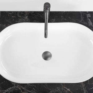 Lavoar ceramic pentru blat CLEO 71 alb - REA - Img 4