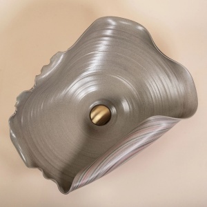 Lavoar ceramic pentru blat REA HM-17 Handmade ART - Img 4