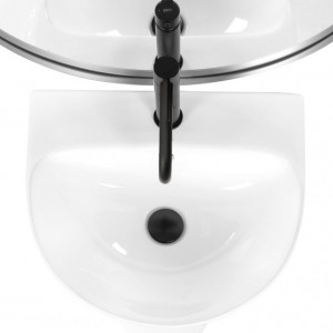 Lavoar de podea freestanding Rea Rita Slim Alb - Img 2