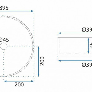 Lavoar de sine stătător Ceramic Rea Ingrid Grey - Img 3
