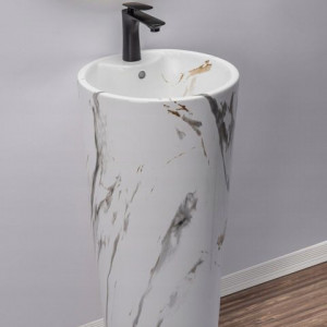 Lavoar freestanding de sine stătător Blanka Marble Marmura - Img 5