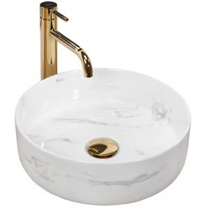 Lavoar pe blat Rea Sami Nature Marble - Img 9