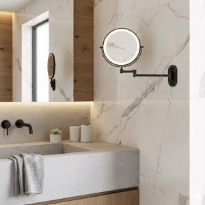 Oglindă LED Glow Black – design modern cu iluminare elegantă pentru baie | disponibilă pe Deppo - Img 10
