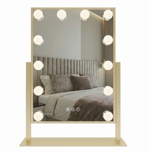 Oglindă LED HOLLYWOOD L.Gold 30x40 - Img 2