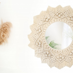 Oglinda perete Boho 55CM 322049 - Img 4