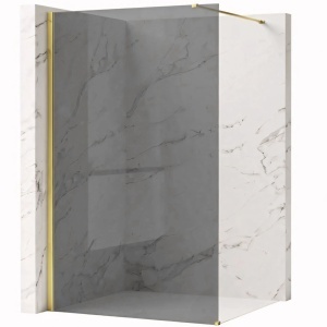Paravan de dus Rea Flexi Grey -Gold - Img 2