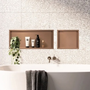RAFT BAIE INCASTRAT PERETE 30x60 brush copper