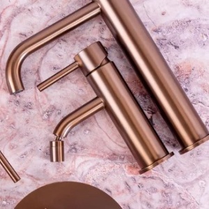 Robinet pentru bideu Rea Lungo Copper Brush - Img 5