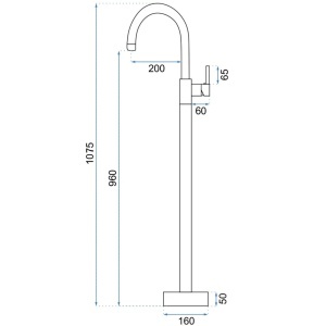 Robinet pentru lavoar Lungo Brush Nickel - Img 7