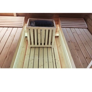 SAUNĂ DE GRADINA FINLANDEZĂ BECIĂ TROMSO – 210×210 cm – 4–6 PERSOANE – 6/8 kW - Img 7