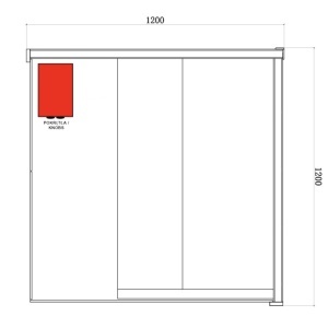 Saună Finlandeză Premium 120x120 cm pentru 1-2 Persoane cu Sobă Harvia 3.5 kW și Bluetooth | Deppo - Img 4