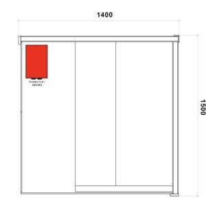 Saună Finlandeză Premium 150x140 cm pentru 3 Persoane cu Sobă Harvia 4.5 kW și Bluetooth | Deppo - Img 8