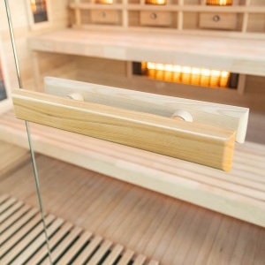 Sauna tip uscat cu infrarosu si cu pietre din sare de Hymalaya 4 persoane EP4RS XL stanga 180 x 160 cm - Img 13