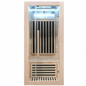 Saună uscată cu infraroșu ALTA1-CRB 90×90 cm – 1-2 persoane, Hemlock, 230V, Bluetooth, cromoterapie | Deppo - Img 18