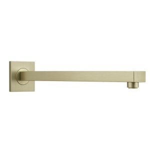 Set cadă și duș, încastrate, QUADRO BRUSHED GOLD, duș tip ploaie Slim 30 - Img 2