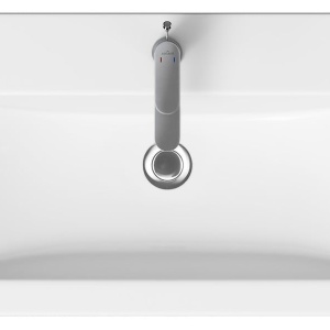 Set dulap baie suspendat 2 sertare lavoar inclus, 60 cm, alb mat, MDF, Cersanit Tirso - Img 2