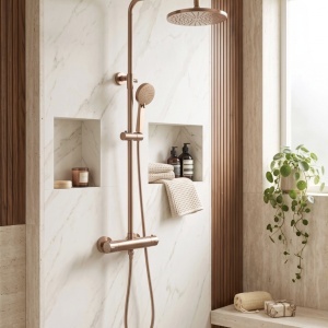 Set dus cu termostat Rea Parot Light Brush Copper - Img 3