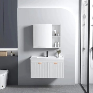 Set mobilier de baie cu lavoar Mario 60cm White