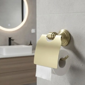 Suport hârtie igienică 16101 Aristo Brushed Gold - Img 3
