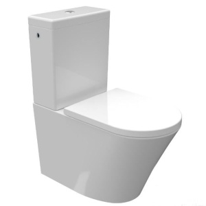 Vas WC INDIANA Rimless, stativ, cu Rezervor Inclus – Alb Lucios