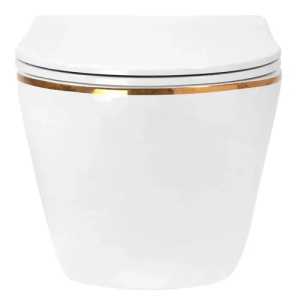 Vas WC suspendabil Rea Carlo Mini Tornado NFQ GOLD EDGE - Img 3