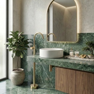 Baterie baie Lungo Gold – baterie pentru lavoar cu finisaj auriu elegant | disponibilă pe Deppo - Img 7