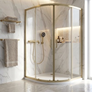 Baterie de duș Rea Hunter Brushed Gold - Img 3