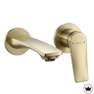 Baterie de lavoar încastrată REA VISION Brush Gold + BOX
