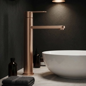 Baterie pentru baie Rea Arcos Brush Copper - Img 6