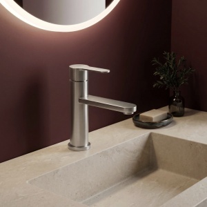 Baterie pentru baie Rea Arcos Brush Nickel - Img 4