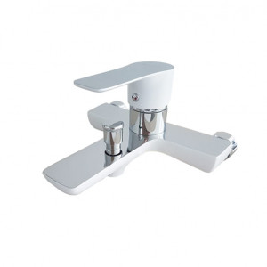 Baterie pentru cada crom cu alb HUDSON WHITE - Img 2