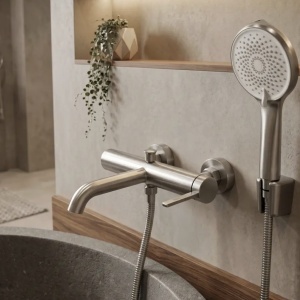 Baterie pentru cadă REA Rivo Brush Nickel - Img 2