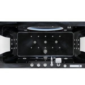 Cadă cu hidromasaj IRIS 933B Deppo Black Wave 160x84 cm - Img 2