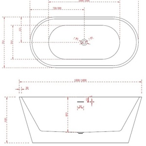 Cada freestanding 160x75 Simple Round - Img 6